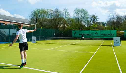 Image of tennis match at David Lloyd Clubs